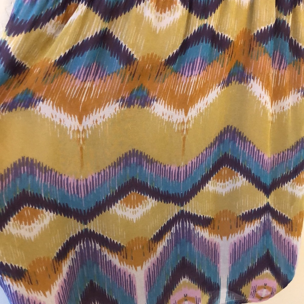 ANTHROPOLOGIE Dress Size Small Charlie Jade 100% Silk retro mod 70’s - Picture 4 of 12
